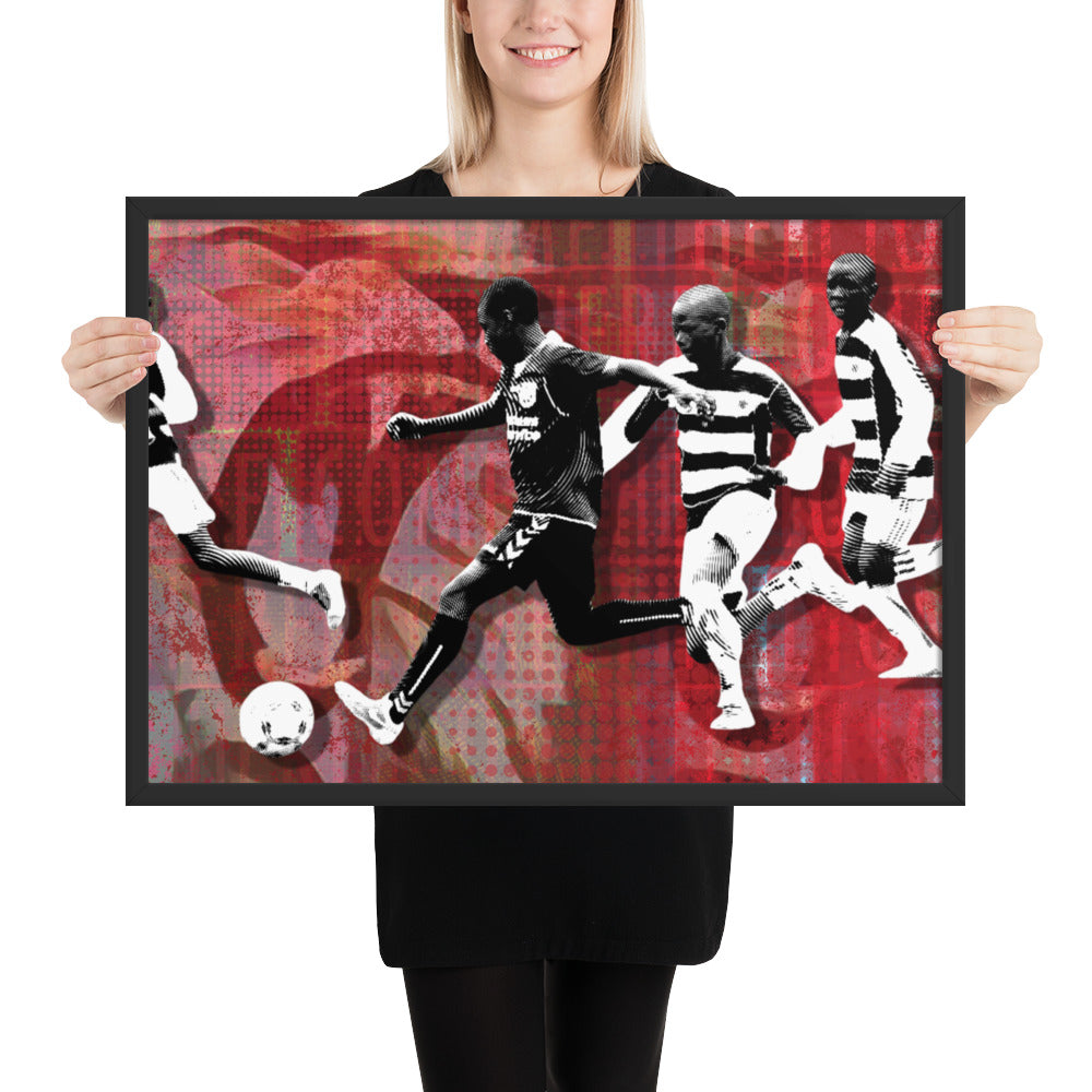 "Lions on the Hunt" Museum-Quality Poster