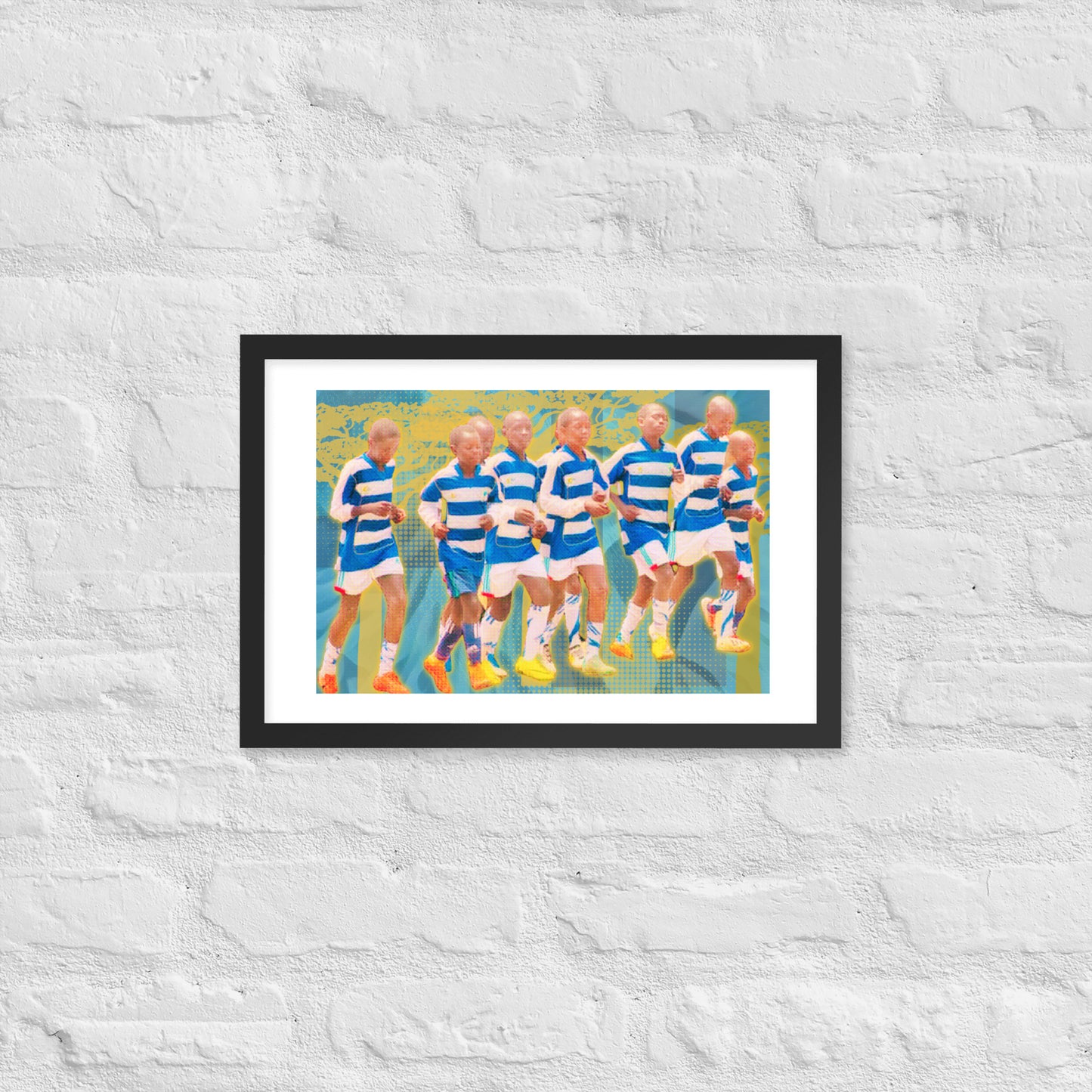 "Wind Sprints" Framed Poster